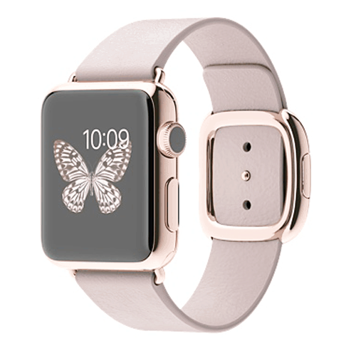 Apple Watch Rose Gold Limited Edition with Soft Pink Modern Buckle ...